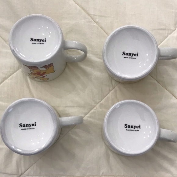 Set of 4 Reindeer Mugs by Sanyei - Picture 4 of 4